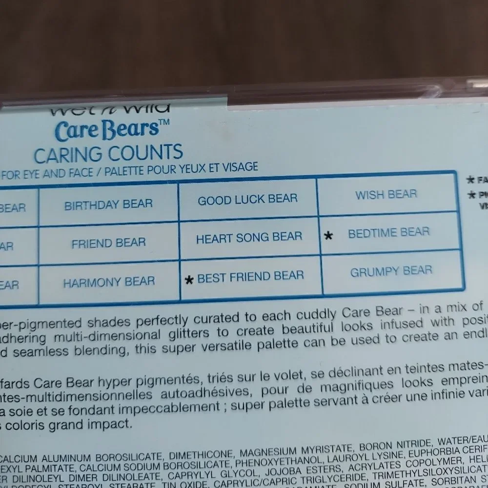 CARE BEARS x Wet N Wild Care Bears Eyeshadow Palette - Caring Counts